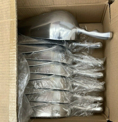 38 oz SILVER ALUMINUM ICE SCOOP HEAVY DUTY COMMERCIAL GRADE (1 BOX OF 12)-Mega Mart Warehouse