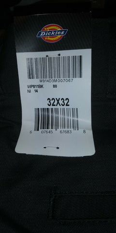 (2) NEW Mens Dickies Black Skinny Fit Twill Work Pants 32x32 NWT-Mega Mart Warehouse-Ultimate Unclaimed Freight Buyer and Seller Specialists