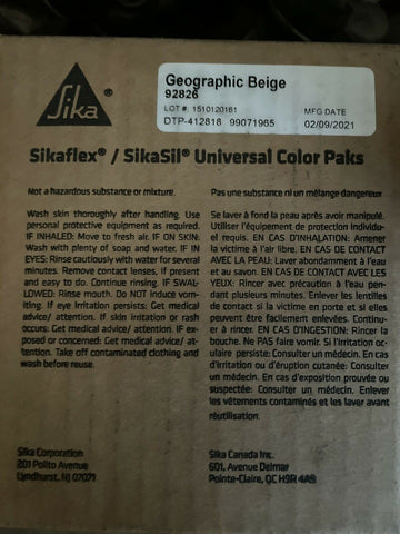 (16) SIKA / SIKASIL UNIVERSAL COLOR PAKS GEOGRAPHIC BEIGE 92826