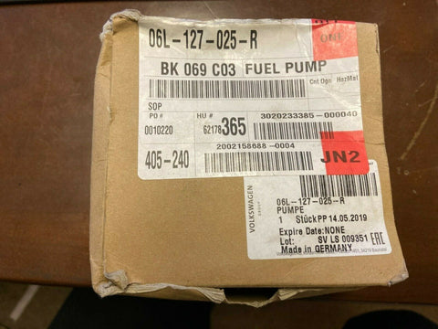 GENUINE OEM VW , AUDI Fuel Pump (06L-127-025-R) NEW IN BOX-Mega Mart Warehouse-Ultimate Unclaimed Freight Buyer and Seller Specialists