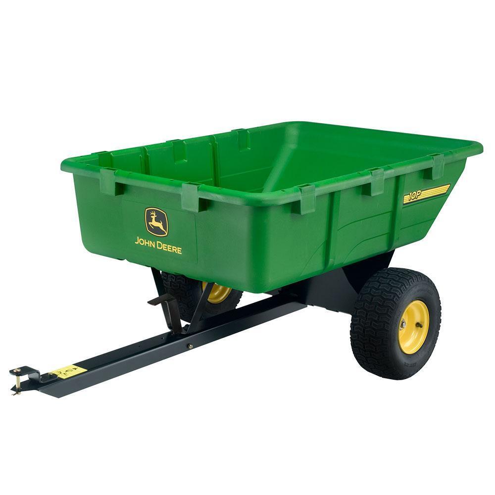 NEW JOHN DEERE PCT-100JD 650 LB 10 CU FT TOW BEHIND POLY UTILITY CA...