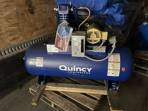 Quincy 253DS80HCB23 5 HP PRO, 230 V, 3 Phase, 2 Stage, 80 Gal, Air Compressor