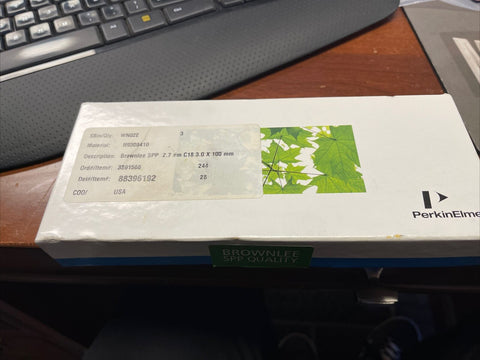 GENUINE NEW PERKINELMER BROWNLEE SPP C18 N9308410 2.7 #m C18 3.0 X 100 mm