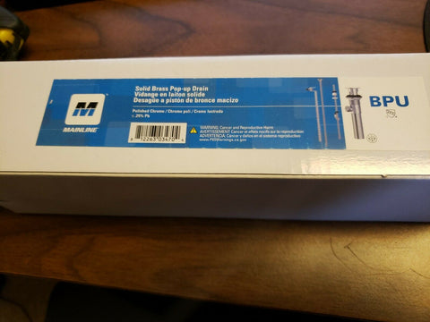 Mainline Collection - BPU - Brass Pop Up Drain-Mega Mart Warehouse-Ultimate Unclaimed Freight Buyer and Seller Specialists