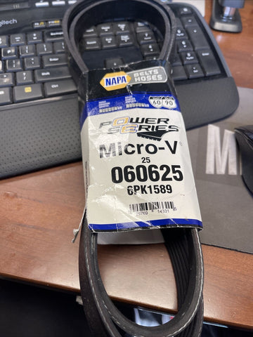 GENUINE NAPA Gates MICRO-V Serpentine Belt K060625, 6PK1589 **FREE SHIPPING**