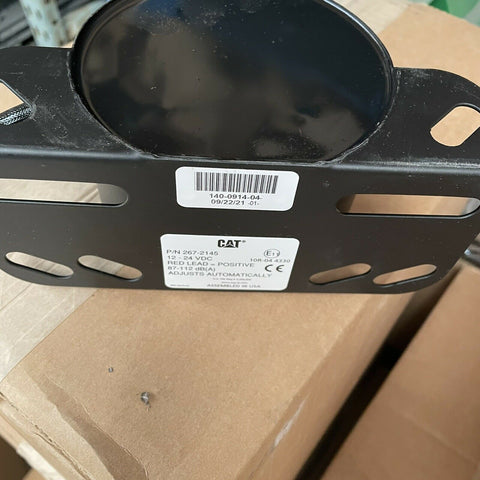 NEW GENUINE CAT P/N 267-2145 BACK-UP ALARM 87-112dB(A) ADJUSTS AUTOMATICALLY