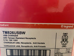 25 Legrand Pass & Seymour TM826USBW  BOX 10 USB Charger Outlets