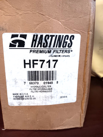 HASTINGS HF717 PREMIUM HYDRAULIC FILTER (FREE SHIPPING)