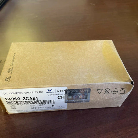 GENUINE Oil Control Valve RIGHT for 10-13 Santa Fe Sorento 3.5L OEM 243603CAB1