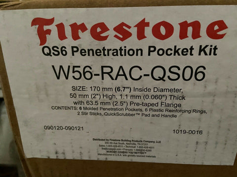 NEW Firestone QS6 Penetration Pocket Kit W56 RAC QS06 (BOX OF 6)-Mega Mart Warehouse-Ultimate Unclaimed Freight Buyer and Seller Specialists
