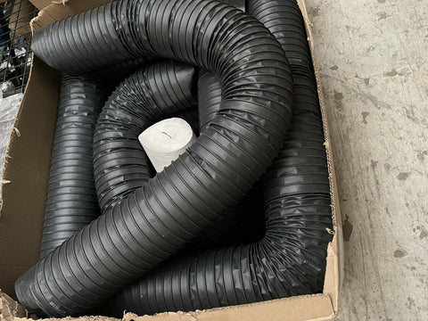 (10) FLEXAUST CWGP 7.20" Dust Duct Hose 77" L, W/ 2" WD CUFFS E/E, 1030700028