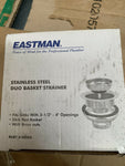 NEW Eastman Stainless Steel, Duo Basket Strainer, 3 1/2"-4" Openings (16 PC BOX)