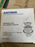NEW Eastman Stainless Steel, Duo Basket Strainer, 3 1/2"-4" Openings (16 PC BOX)