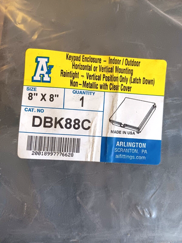 NEW ARLINGTON DBK88C KEYPAD ENCLOSER