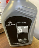 (12 PC LOT) Genuine Acura/Honda ATF Type 3 (3.1) Automatic Transmission Fluid-Mega Mart Warehouse