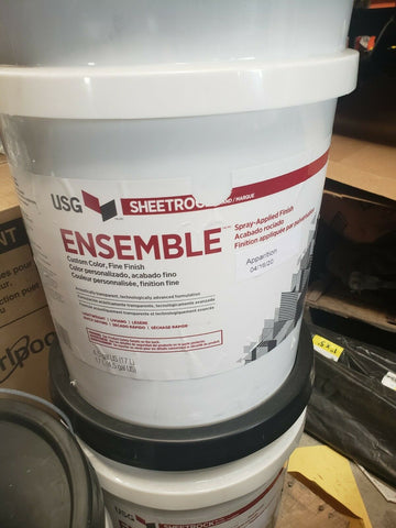 USG SHEETROCK ENSEMBLE CUSTOM COLOR, FINE FINISH SPRAY-APPLIED FINISH 4.5 GALLON-Mega Mart Warehouse-Ultimate Unclaimed Freight Buyer and Seller Specialists