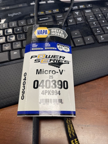 GENUINE NAPA GATES Micro-V AT Belt 040390, 25-040390, 4PK994 *FREE SHIPPING*