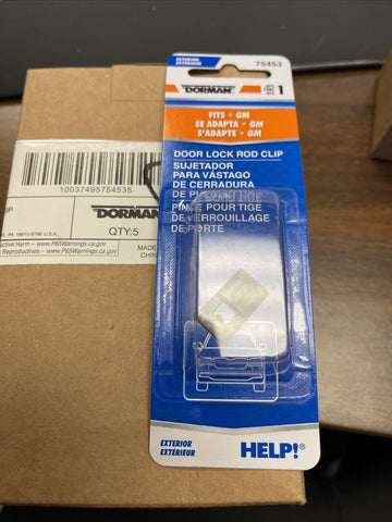 GENUINE DORMAN 75453 Door Lock Rod Clip (CASE OF 5) **FREE SHIPPING**