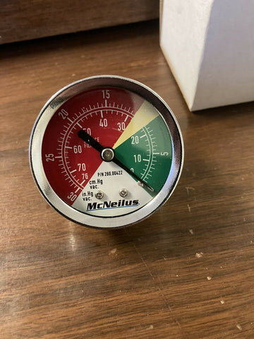 NEW GENUINE OEM MCNEILUS 260.00422 VACUUM GUAGE-Mega Mart Warehouse