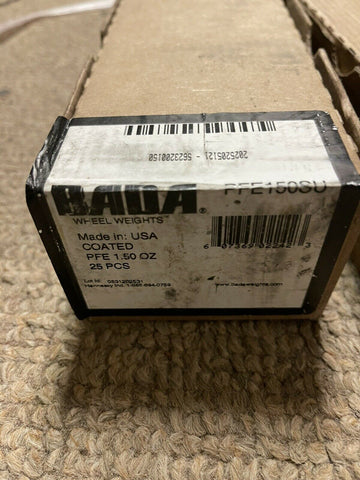 BADA WHEEL WEIGHTS PFE150SU, 1.50 OZ, 25 PCS, FREE SHIPPING-Mega Mart Warehouse-Ultimate Unclaimed Freight Buyer and Seller Specialists