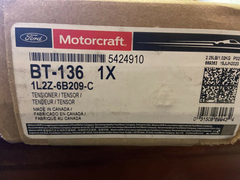 NEW GENUINE OEM Ford Motorcraft BT-136 1X Tensioner Assembly 1L2Z-6B209-C-Mega Mart Warehouse-Ultimate Unclaimed Freight Buyer and Seller Specialists