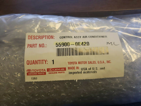 NEW GENUINE TOYOTA LEXUS 2010-2013 Highlander A/C Control Assembly 55900-0E420-Mega Mart Warehouse-Ultimate Unclaimed Freight Buyer and Seller Specialists