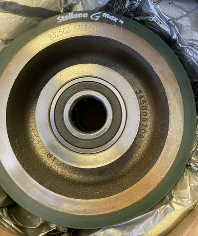 NEW STELLANA GMAX 932503 ROLLER WHEEL 7" OD x 4" Width 1.25" Bore 6206 RS C3-Mega Mart Warehouse