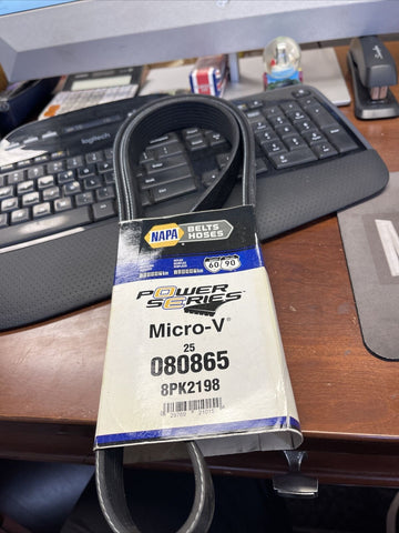 GENUINE Gates NAPA Replacement Serpentine Alt Belt Micro-V 080865, 8PK2198