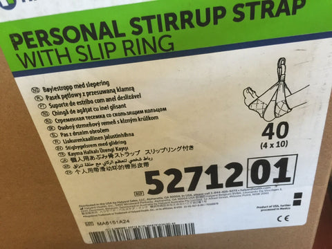 52712 Halyard Health, LLC Personal Stirrup, Slip Ting, 19" x 3 QTY 40-Mega Mart Warehouse-Ultimate Unclaimed Freight Buyer and Seller Specialists