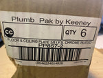 BRAND NEW Plumb Pak  PP857-2  Chrome Plated  3/8 in ( 6 PER LOT ) FLOOR ,CEILING