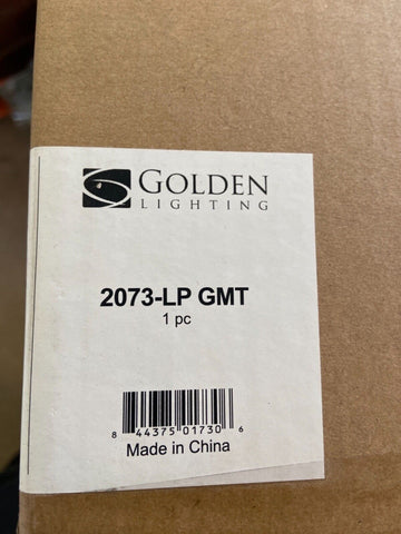 Golden Lighting 2073-LP RMT Light 41 inch Gunmetal Bronze Linear Pendant