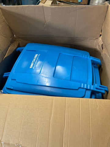 Lid Kit For 96 Gal. Two Wheel Trash Can blue