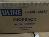 NEW ULINE Shoe Rack Shelves, Chrome (12 PC BOX)