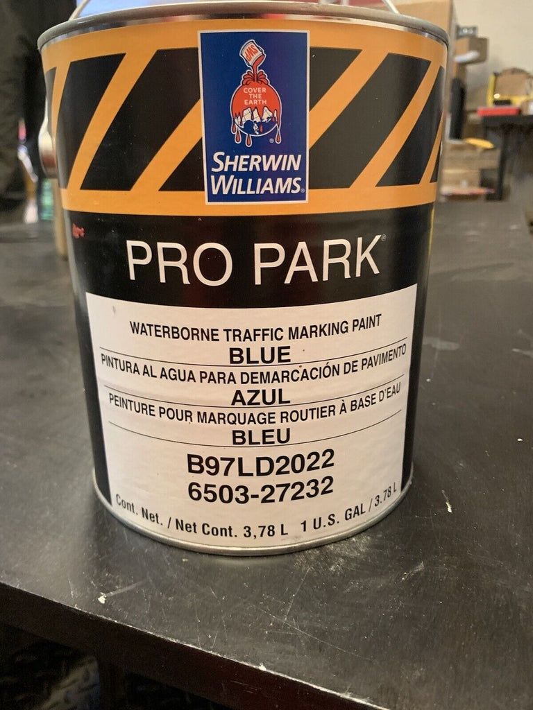 Sherwin Williams Pro Park Waterborne Traffic Marking Paint BLUE B Sherwin williams pro park waterborne traffic marking paint blue b