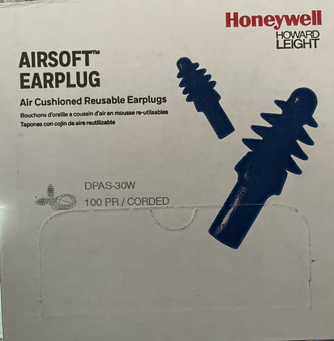 NEW Howard Leight by Honeywell 100 PAIRS DPAS-30W AirSoft Multiple-Use Earplug