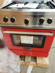 NEW BIG CHILL 30" 4 BURNER PROFESSIONAL GAS RANGE, CHERRY RED, LIQUID PROPANE-Mega Mart Warehouse-Ultimate Unclaimed Freight Buyer and Seller Specialists