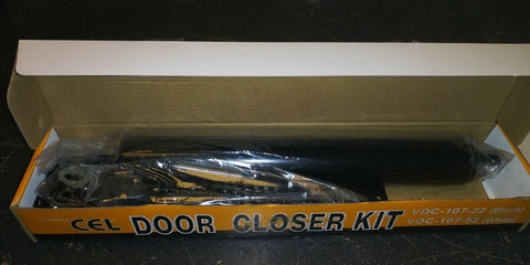(1) NEW CEL Storm Door Closer Kit in Black Color VDC-107-22-Mega Mart Warehouse