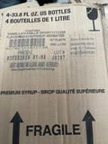 (Custodia Di 4) FONTANA Vaniglia 1 Litri Sciroppo Bottiglia Da Starbucks, Exp