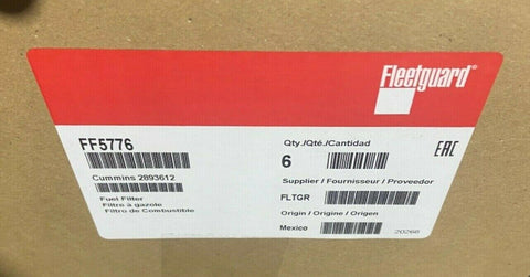 (CASE - 6) FF5776 FLEETGUARD FUEL FILTER BF9885 Cummins ISX QSX 11.9 Engines-Mega Mart Warehouse-Ultimate Unclaimed Freight Buyer and Seller Specialists