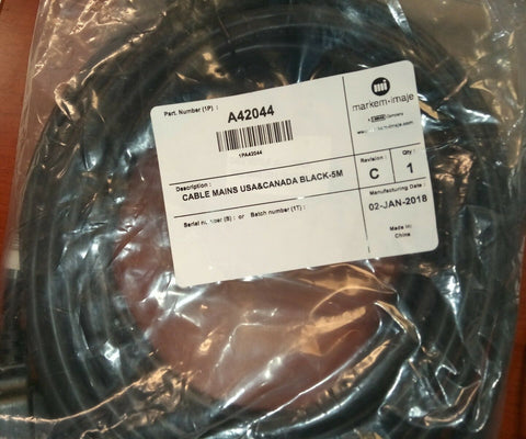 MARKEM-IMAJE CABLE MAINS USA&CANADA BLACK-5M A42044-Mega Mart Warehouse-Ultimate Unclaimed Freight Buyer and Seller Specialists