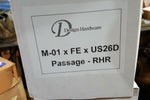M-01 x FE x US26D Passage RHR Function Grade 1 – Heavy Duty, Mortise Lock-Mega Mart Warehouse-Ultimate Unclaimed Freight Buyer and Seller Specialists