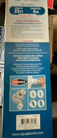 BRAND NEW Aqua Plumb Vent Duct AVH425 ( 6 PER LOT )