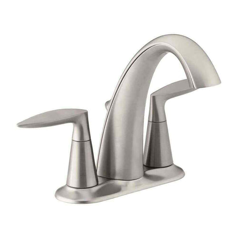 NEW Kohler Alteo Centerset Lav Bathroom Faucet, 45100-4-BN, Brushed Nickel