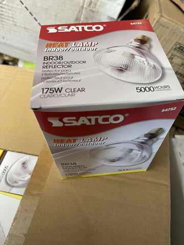 Satco 04752 - 175BR38/HC (S4752) Heat Lamp Light Bulb (12 PC CASE)-Mega Mart Warehouse