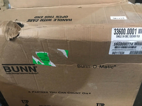 NEW BUNN Model 33600.0001 - Single SH DBC Soft Heat Brewer Stainless Steel-Mega Mart Warehouse-Ultimate Unclaimed Freight Buyer and Seller Specialists