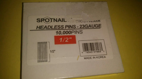 Spotnails 23008 1/2 20,000 Headless Pins 23 Gauge 2 boxes-Mega Mart Warehouse-Ultimate Unclaimed Freight Buyer and Seller Specialists