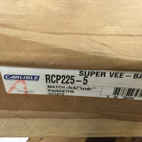 CARLISLE POWER TRANSMISSION Super Vee-Band - RCP225-5-Mega Mart Warehouse-Ultimate Unclaimed Freight Buyer and Seller Specialists