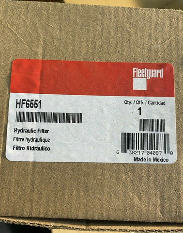 BRAND NEW FLEETGUARD HF6551 HYDRAULIC FILTER