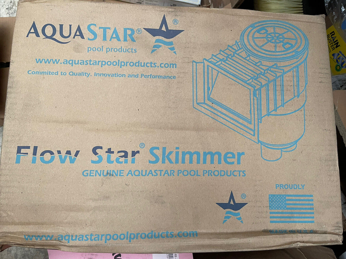 AquaStar SKR101 Skimmer W/ Float Assembly Basket Lid Collar Whi...