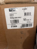 NEW HOFFMAN Double-Sided Solid-Steel Shelf, fits 19” LAN R, Black, Steel